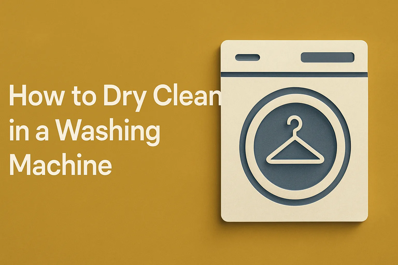 How to Dry Clean in a Washing Machine